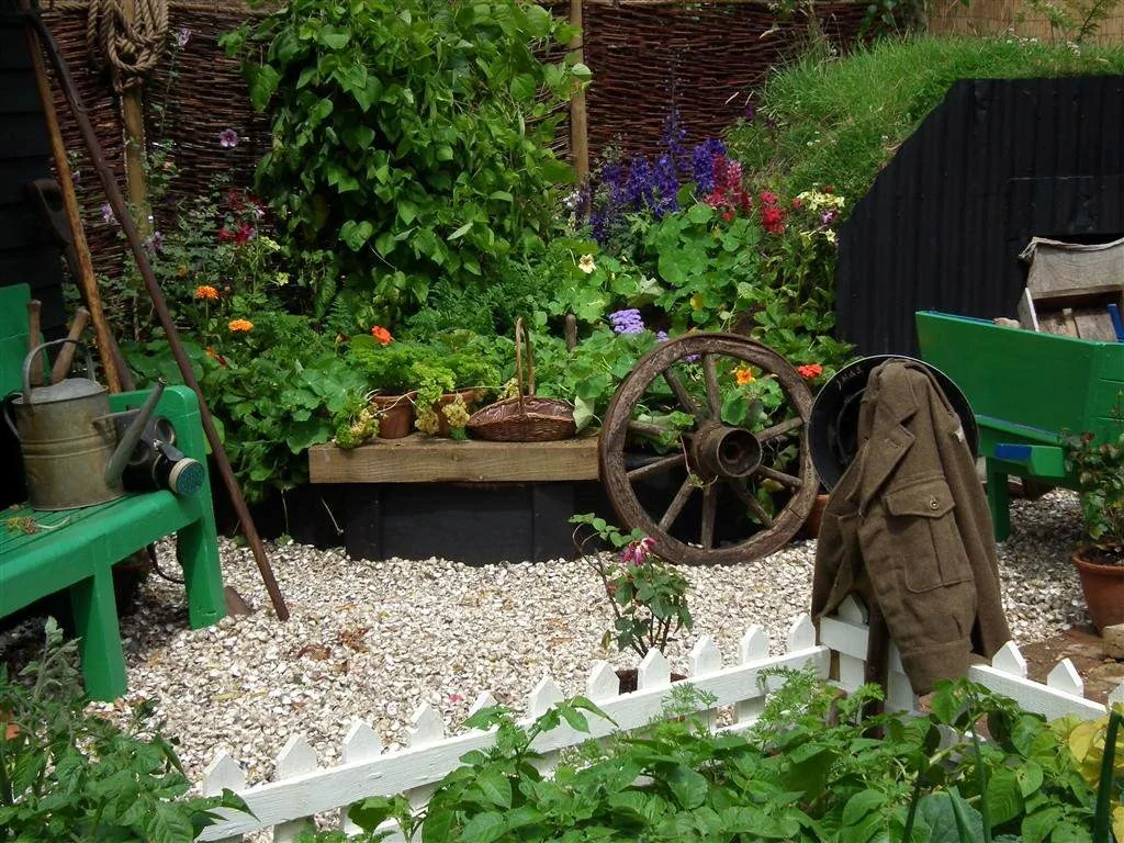 Home front   war time british suburban garden 3